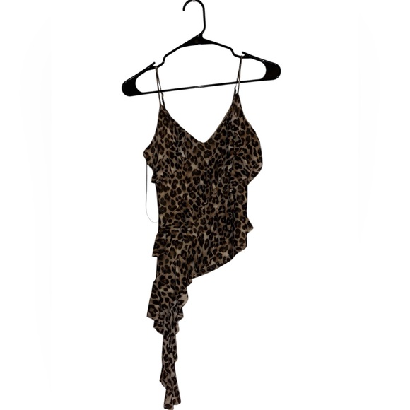 Cheetah Ruffle Top - Picture 2 of 4